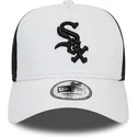 casquette-trucker-blanche-et-noire-a-frame-league-essential-chicago-white-sox-mlb-new-era