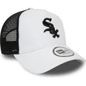 casquette-trucker-blanche-et-noire-a-frame-league-essential-chicago-white-sox-mlb-new-era