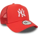 mutzen-gebogen-rot-snapback-a-frame-league-essential-der-new-york-yankees-mlb-von-new-era