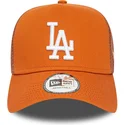 mutzen-gebogen-braun-snapback-a-frame-league-essential-der-los-angeles-dodgers-mlb-von-new-era
