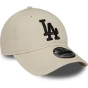 mutzen-gebogen-beige-verstellbares-band-negro-9twenty-league-essential-der-los-angeles-dodgers-mlb-von-new-era