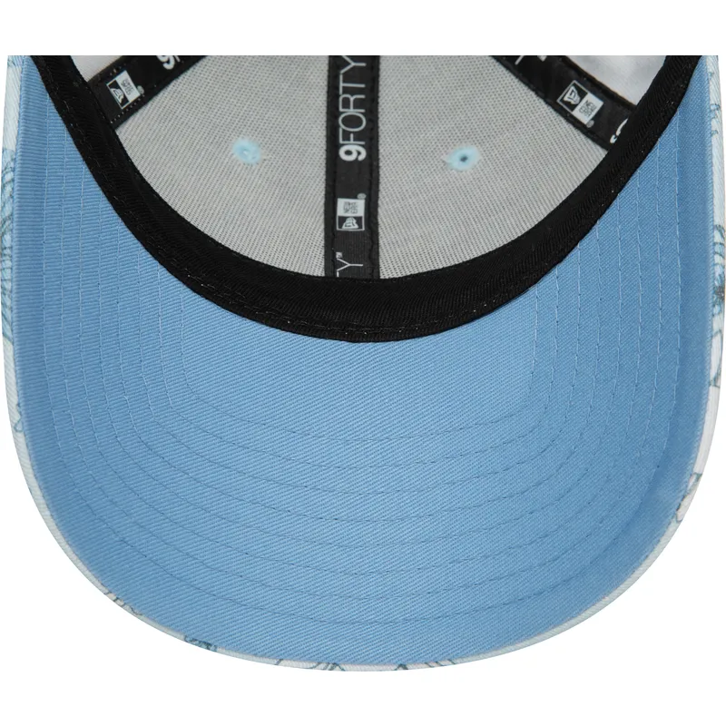 mutzen-gebogen-blau-verstellbares-band-9forty-floral-all-over-print-der-new-york-yankees-mlb-von-new-era mutzen-gebogen-blau-verstellbares-band-9forty-floral-all-over-print-der-new-york-yankees-mlb-von-new-era