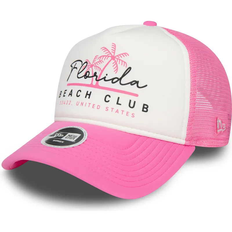 mutzen-gebogen-rosa-snapback-a-frame-foam-front-der-florida-beach-club-von-new-era mutzen-gebogen-rosa-snapback-a-frame-foam-front-der-florida-beach-club-von-new-era