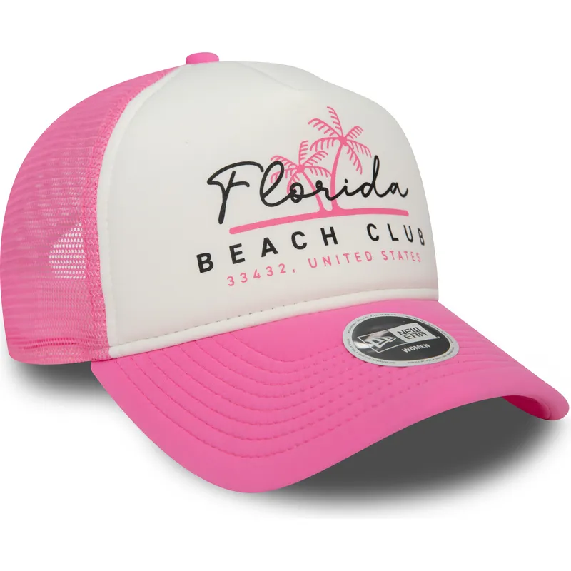 mutzen-gebogen-rosa-snapback-a-frame-foam-front-der-florida-beach-club-von-new-era mutzen-gebogen-rosa-snapback-a-frame-foam-front-der-florida-beach-club-von-new-era