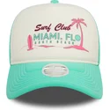 mutzen-gebogen-grun-snapback-a-frame-foam-front-der-miami-surf-club-florida-von-new-era