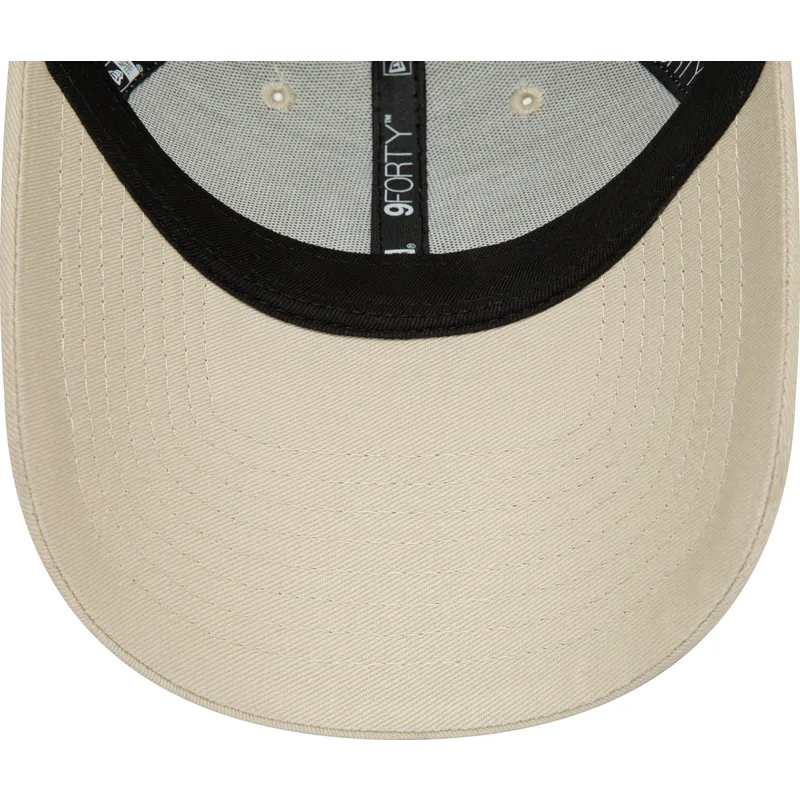 mutzen-gebogen-beige-verstellbares-band-9forty-flower-der-new-york-yankees-mlb-von-new-era