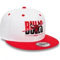 casquette-plate-blanche-et-rouge-snapback-9fifty-white-crown-chicago-bulls-nba-new-era