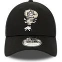 schwarze-verstellbare-gebogene-kappe-9forty-minor-league-der-lansing-lugnuts-milb-von-new-era