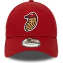 mutzen-gebogen-rot-verstellbares-band-9forty-minor-league-der-modesto-nuts-milb-von-new-era