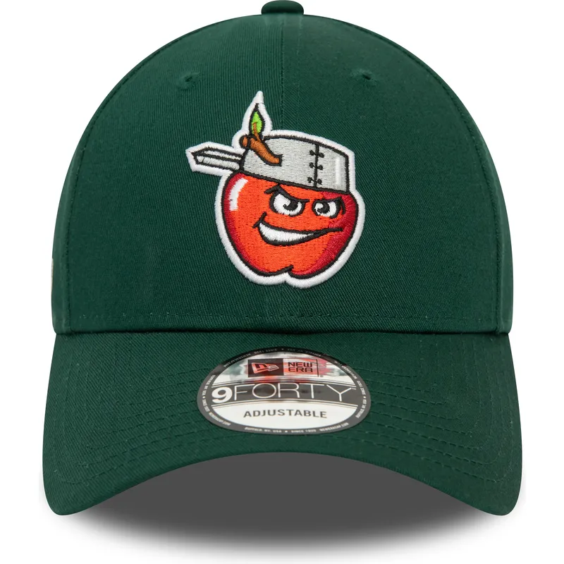 mutzen-gebogen-grun-verstellbares-band-9forty-minor-league-der-fort-wayne-tincaps-milb-von-new-era