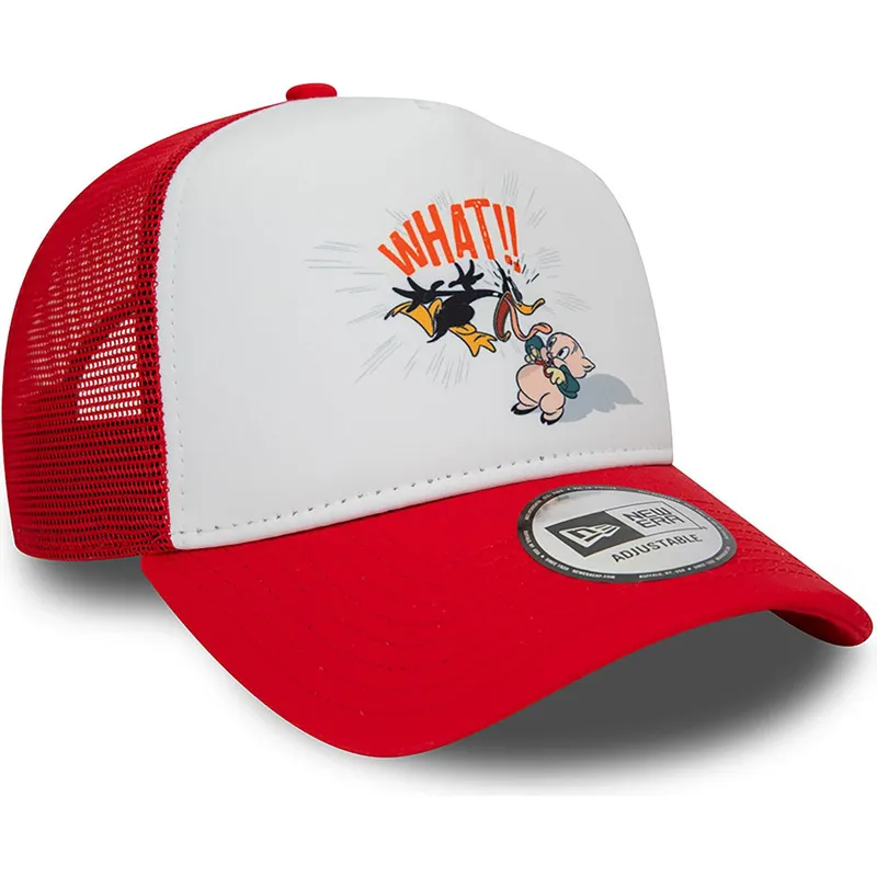 mutzen-gebogen-rot-snapback-a-frame-character-der-pato-lucas-y-porky-pig-looney-tunes-von-new-era