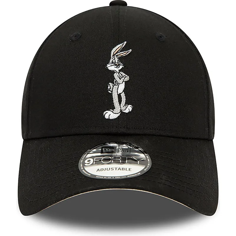 mutzen-gebogen-schwarz-verstellbares-band-9forty-character-der-bugs-bunny-looney-tunes-von-new-era