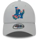 mutzen-gebogen-grau-verstellbares-band-9forty-flower-icon-der-los-angeles-dodgers-mlb-von-new-era
