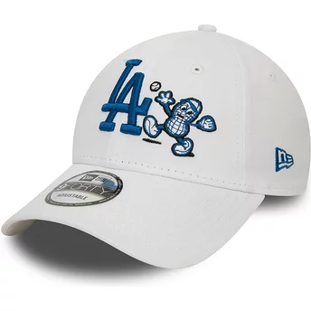 Casquette courbée blanche ajustable 9FORTY Food Character Los Angeles Dodgers MLB New Era