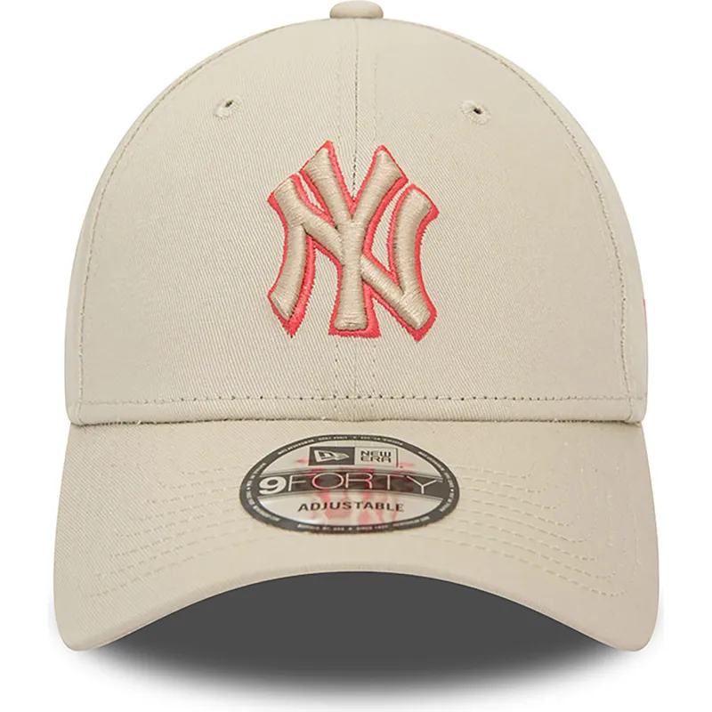 beige-verstellbare-curved-cap-9forty-team-outline-der-new-york-yankees-mlb-von-new-era beige-verstellbare-curved-cap-9forty-team-outline-der-new-york-yankees-mlb-von-new-era