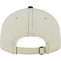 beige-und-schwarze-flache-kappe-9fifty-retro-crown-denim-der-chicago-white-sox-mlb-von-new-era