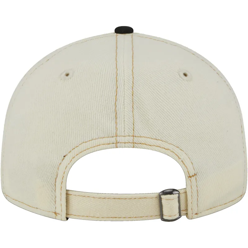 beige-und-schwarze-flache-kappe-9fifty-retro-crown-denim-der-chicago-white-sox-mlb-von-new-era beige-und-schwarze-flache-kappe-9fifty-retro-crown-denim-der-chicago-white-sox-mlb-von-new-era