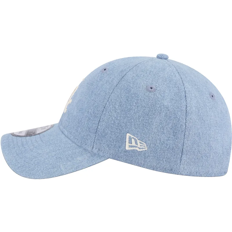 blaue-gebogene-verstellbare-kappe-9twenty-washed-denim-der-chicago-white-sox-mlb-von-new-era