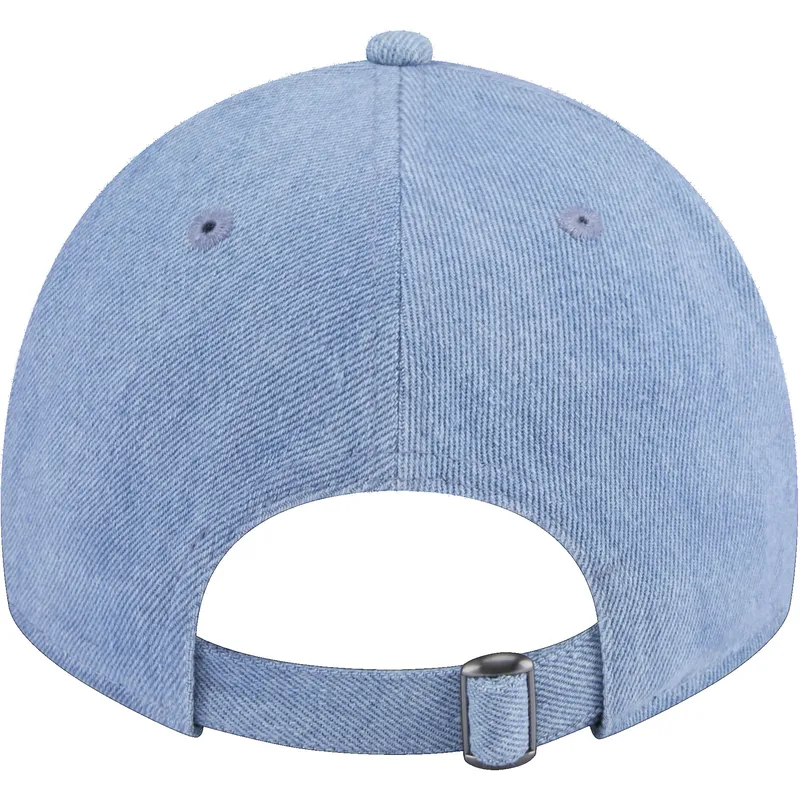 mutzen-gebogen-blau-verstellbares-band-9twenty-washed-denim-der-los-angeles-dodgers-mlb-von-new-era