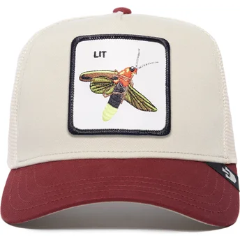 trucker-cap-beige-und-rot-gluhwurmchen-lit-the-farm-premium-von-goorin-bros