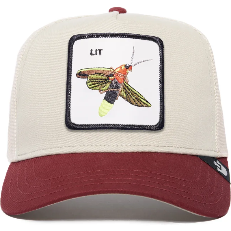 trucker-cap-beige-und-rot-gluhwurmchen-lit-the-farm-premium-von-goorin-bros