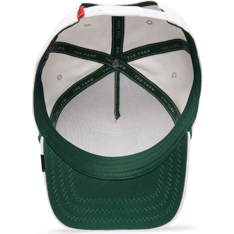 weisse-gebogene-snapback-kappe-kuh-cash-cow-100-the-farm-all-over-canvas-von-goorin-bros weisse-gebogene-snapback-kappe-kuh-cash-cow-100-the-farm-all-over-canvas-von-goorin-bros