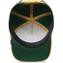 grune-und-gelbe-gebogene-snapback-kappe-elefant-extra-large-100-the-farm-all-over-canvas-von-goorin-bros