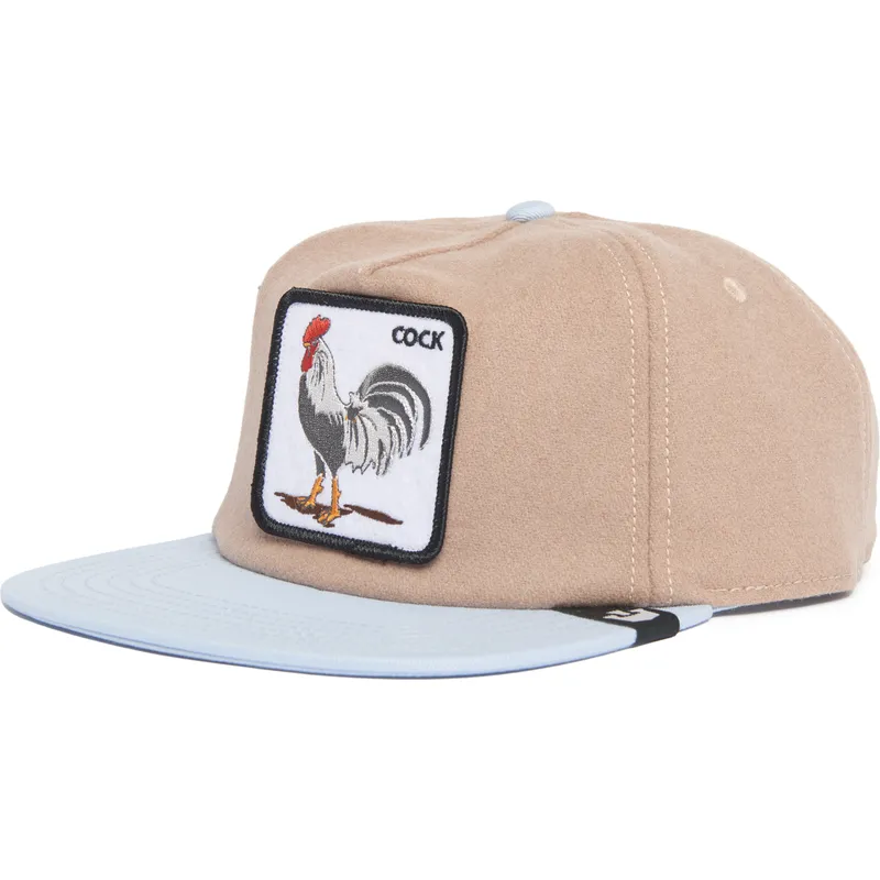 braune-und-blaue-flatcap-snapback-hahn-cock-free-range-the-farm-flats-von-goorin-bros braune-und-blaue-flatcap-snapback-hahn-cock-free-range-the-farm-flats-von-goorin-bros