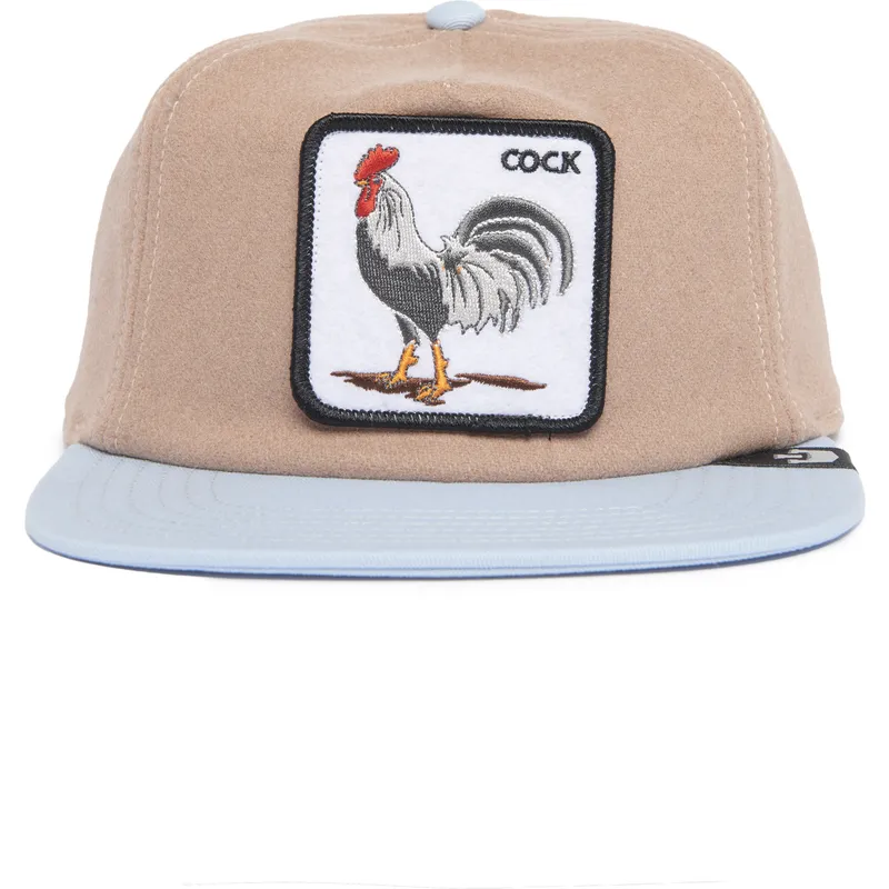 braune-und-blaue-flatcap-snapback-hahn-cock-free-range-the-farm-flats-von-goorin-bros braune-und-blaue-flatcap-snapback-hahn-cock-free-range-the-farm-flats-von-goorin-bros