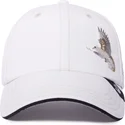 weisse-verstellbare-curved-cap-taube-2-blessed-2-b-stressed-the-farm-lady-balls-von-goorin-bros