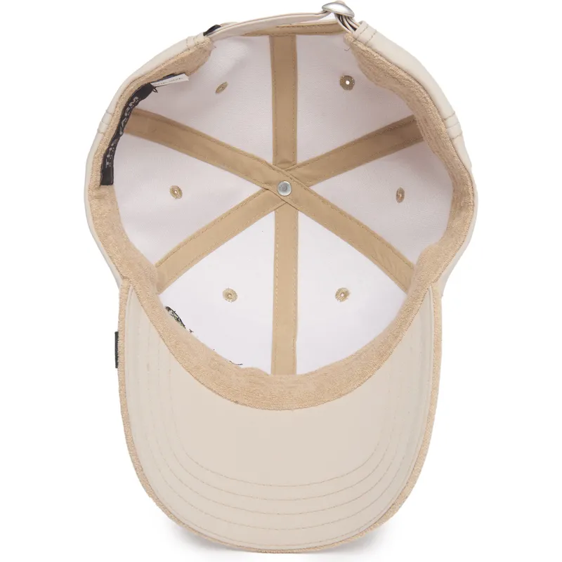 beige-gebogene-verstellbare-kappe-schmetterling-forever-fresh-the-farm-lady-balls-von-goorin-bros