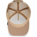 trucker-cap-beige-wolf-lone-wolf-sign-o-the-times-the-farm-paisley-von-goorin-bros