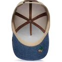 trucker-cap-blau-und-beige-kaninchen-tricky-silky-rabbit-the-farm-silky-roots-von-goorin-bros
