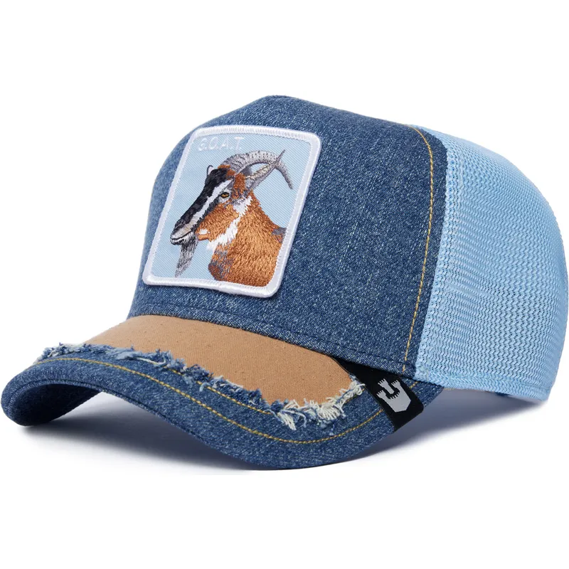 trucker-cap-blau-ziege-goat-silky-goat-the-farm-silky-roots-von-goorin-bros