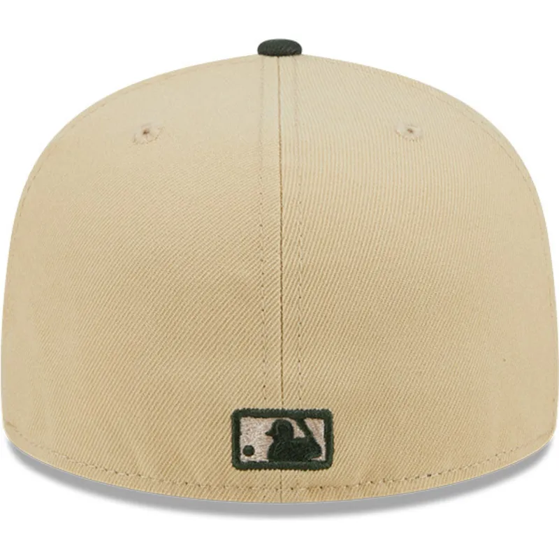 mutzen-flach-braun-angepasst-59fifty-team-landscape-der-new-york-yankees-mlb-von-new-era