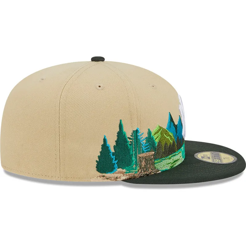 mutzen-flach-braun-angepasst-59fifty-team-landscape-der-new-york-yankees-mlb-von-new-era