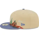 casquette-plate-marron-et-bleue-ajustee-59fifty-team-landscape-los-angeles-dodgers-mlb-new-era