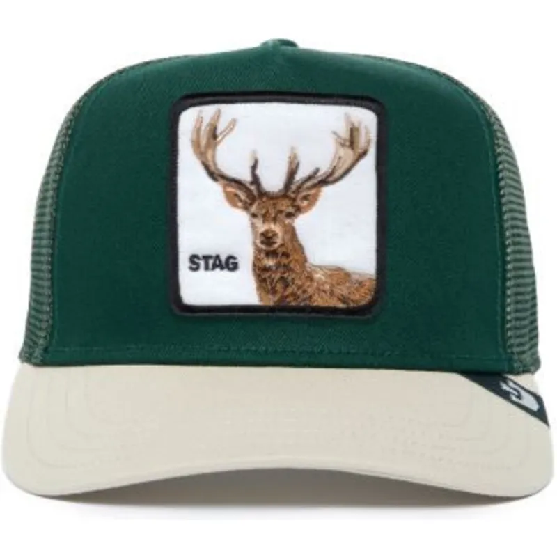 trucker-cap-grun-und-weiss-hirsch-stag-the-farm-premium-von-goorin-bros trucker-cap-grun-und-weiss-hirsch-stag-the-farm-premium-von-goorin-bros