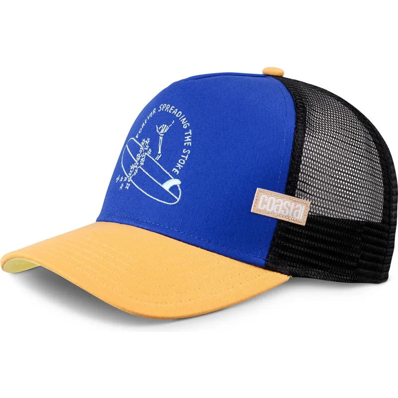 trucker-cap-blau-schwarz-und-braun-spread-stoke-hft-von-coastal trucker-cap-blau-schwarz-und-braun-spread-stoke-hft-von-coastal