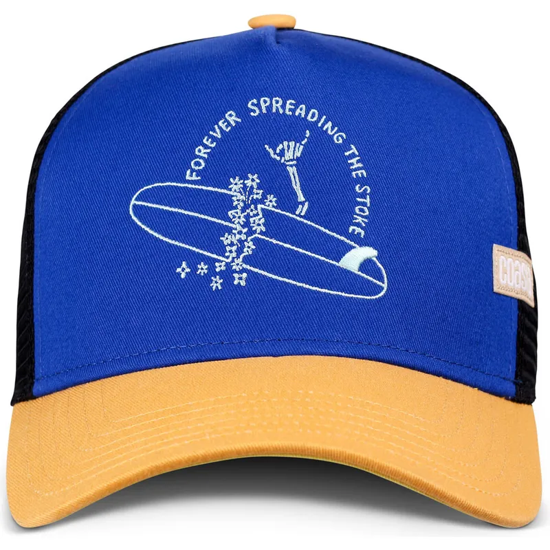 trucker-cap-blau-schwarz-und-braun-spread-stoke-hft-von-coastal trucker-cap-blau-schwarz-und-braun-spread-stoke-hft-von-coastal