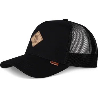 Mützen gebogen schwarz snapback HFT Cotton Knit von Djinns