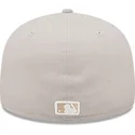 beige-angepasste-59fifty-league-essential-flat-cap-der-new-york-yankees-mlb-von-new-era