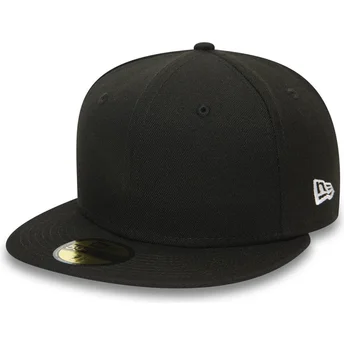 Mützen flach schwarz angepasst 59FIFTY Essential von New Era