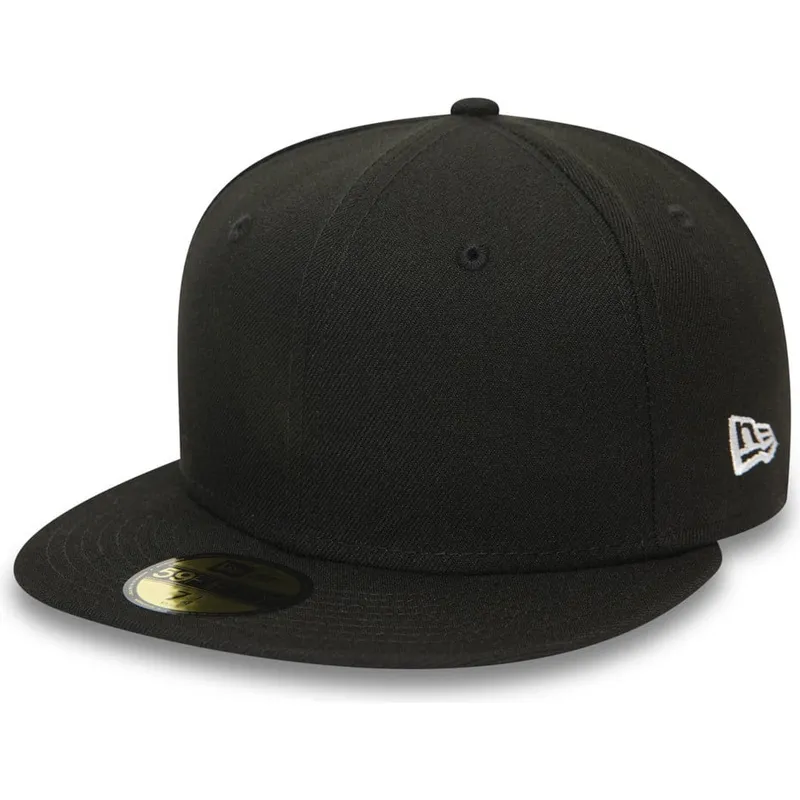 schwarze-enganliegende-59fifty-essential-flat-cap-von-new-era schwarze-enganliegende-59fifty-essential-flat-cap-von-new-era