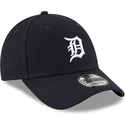 marineblaue-verstellbare-curved-cap-9forty-the-league-der-detroit-tigers-mlb-von-new-era