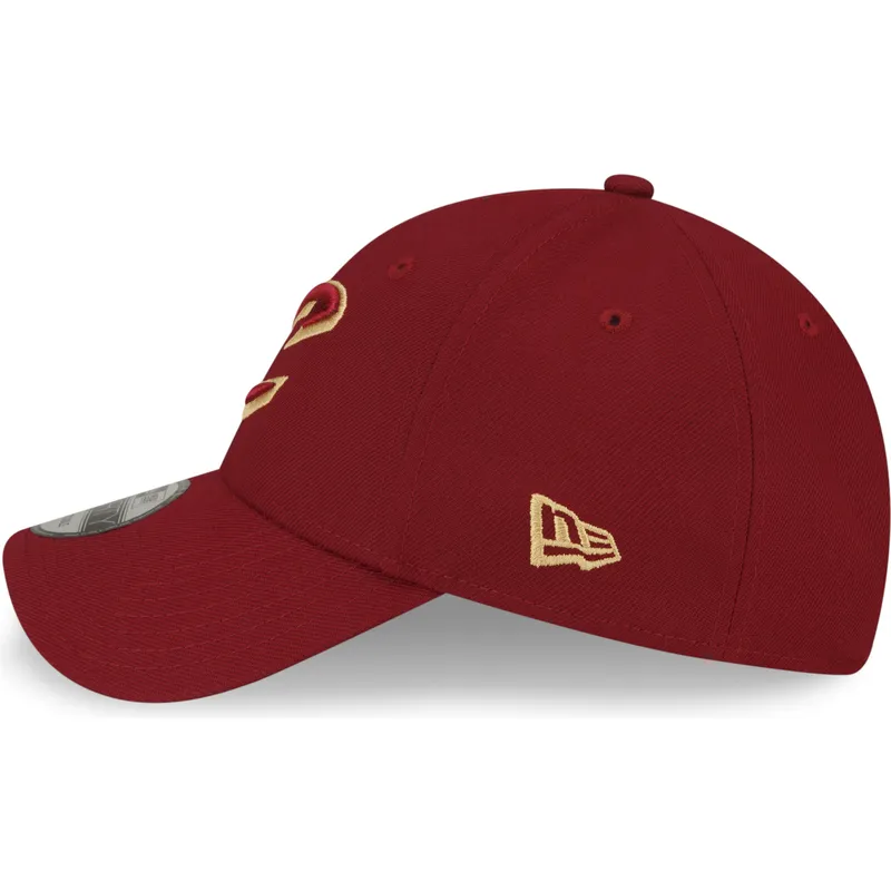 rote-verstellbare-curved-cap-9forty-the-league-der-cleveland-cavaliers-nba-von-new-era