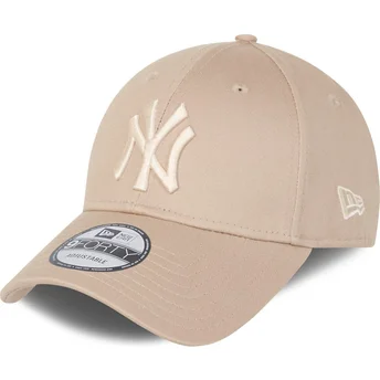 Mützen gebogen beige verstellbares band 9FORTY League Essential der New York Yankees MLB von New Era