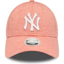 casquette-courbee-rose-ajustable-pour-femme-9forty-pull-new-york-yankees-mlb-new-era