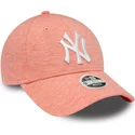 casquette-courbee-rose-ajustable-pour-femme-9forty-pull-new-york-yankees-mlb-new-era