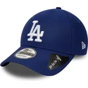 mutzen-gebogen-blau-verstellbares-band-9forty-diamond-era-essential-der-los-angeles-dodgers-mlb-von-new-era